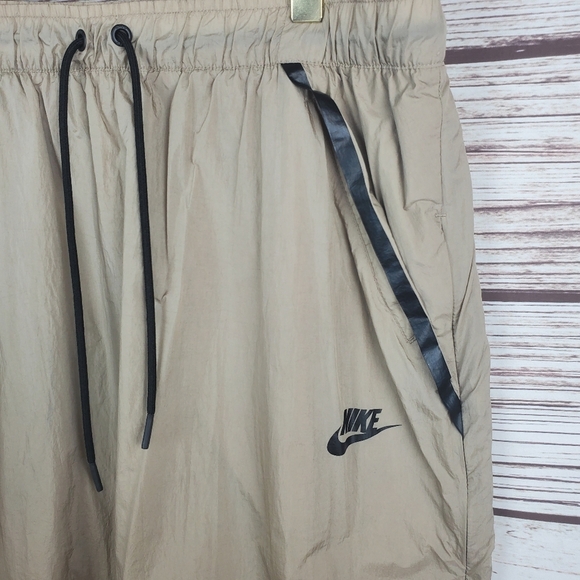 Nike Womens Large Tech Hypermesh Khaki Tan/Black Midi Softshell Skirt 833468 - Picture 5 of 12